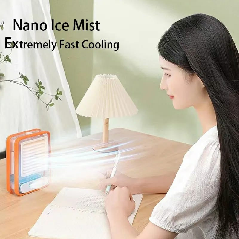 Portable USB Air Cooler Mist Spray Fan