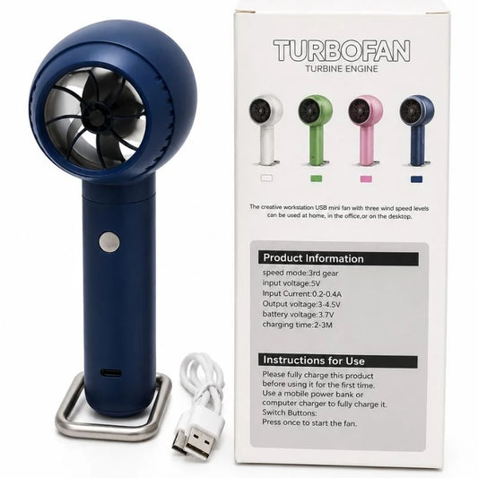 TurboFan Rechargeable Mini Cooling Fan