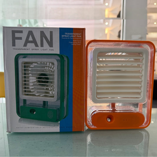 Portable USB Air Cooler Mist Spray Fan