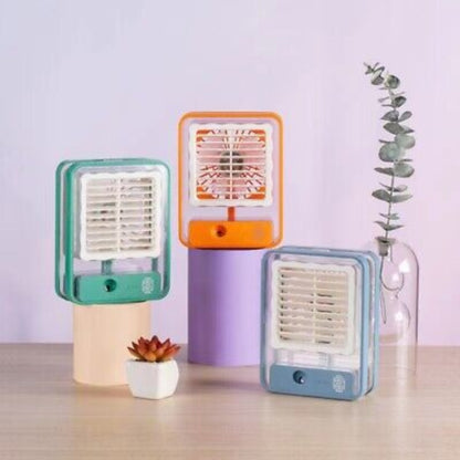 Portable USB Air Cooler Mist Spray Fan