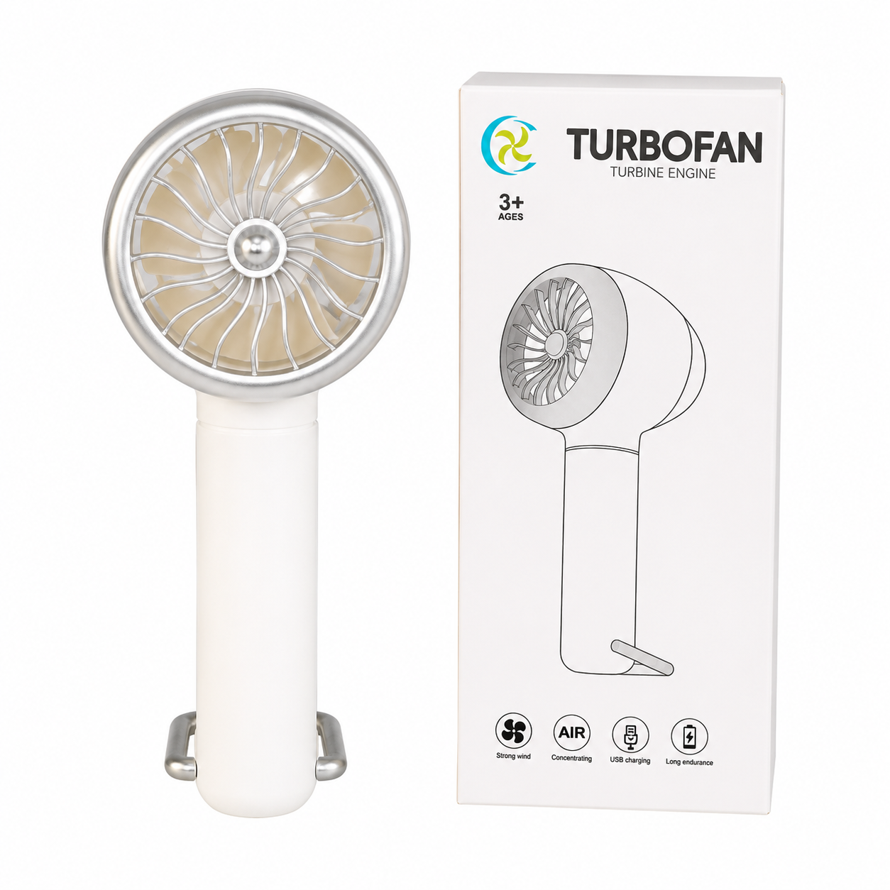 TurboFan Rechargeable Mini Cooling Fan
