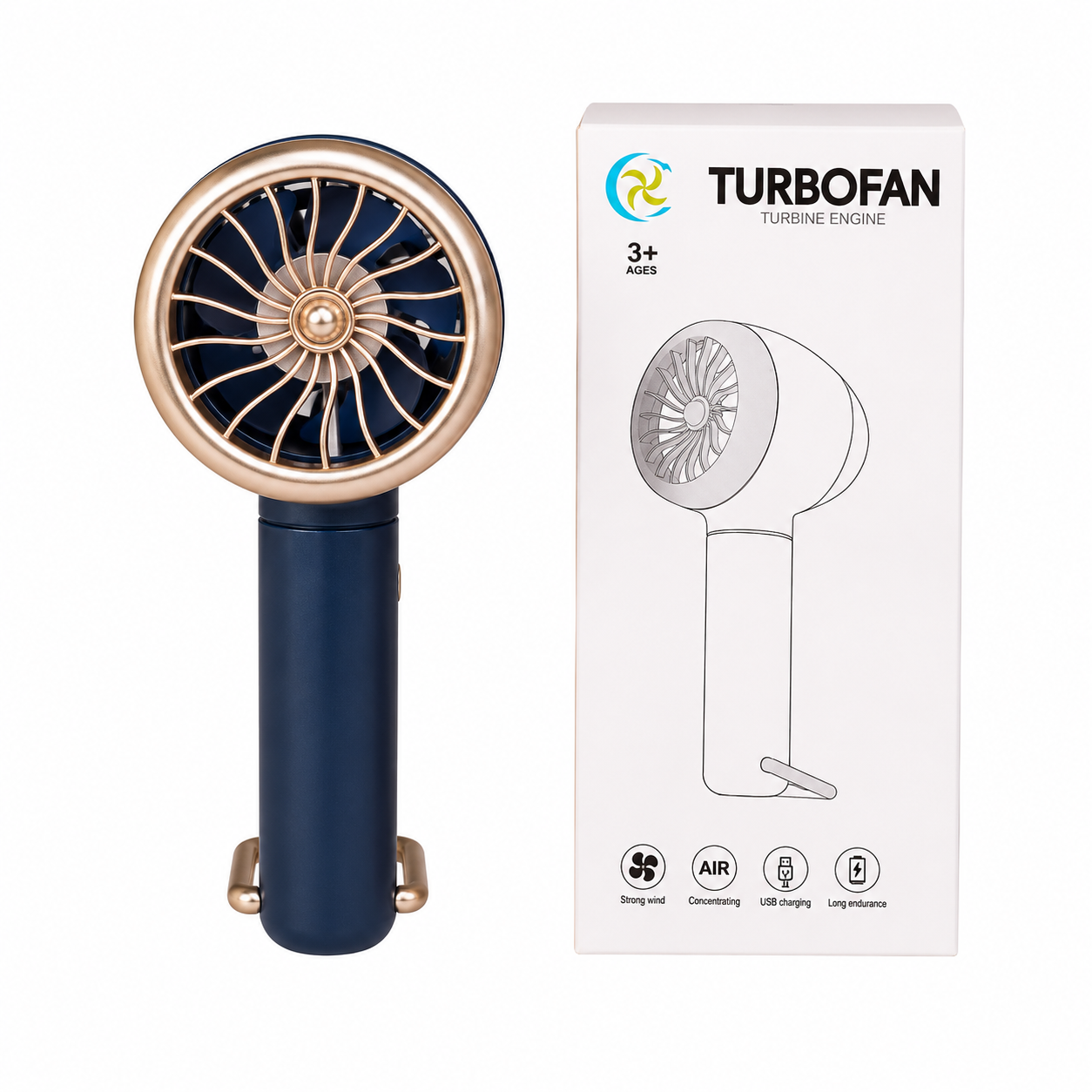 TurboFan Rechargeable Mini Cooling Fan
