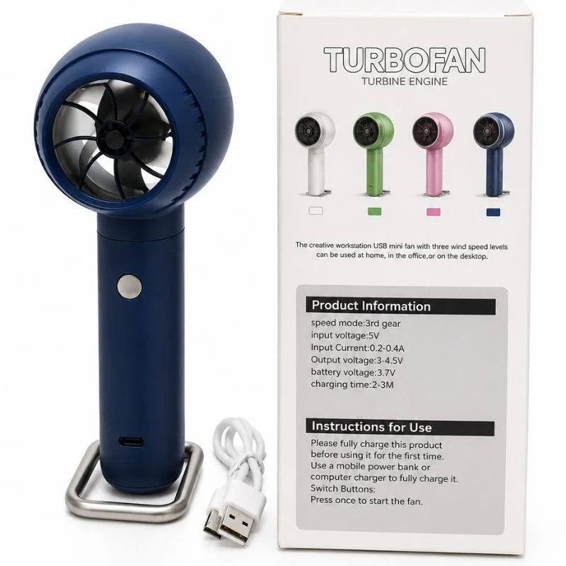 TurboFan Rechargeable Mini Cooling Fan
