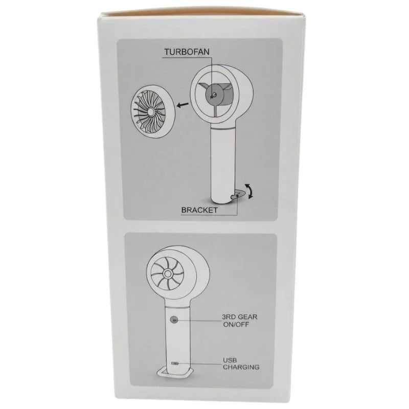 TurboFan Rechargeable Mini Cooling Fan
