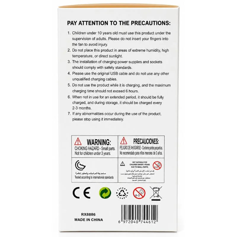 TurboFan Rechargeable Mini Cooling Fan