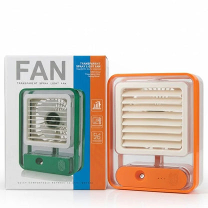 Portable USB Air Cooler Mist Spray Fan