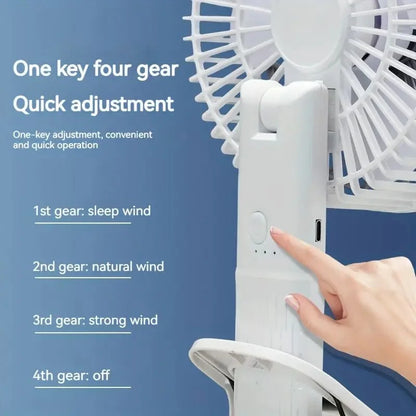 Rechargeable 3-in-1 Desktop & Wall Mounted Fan