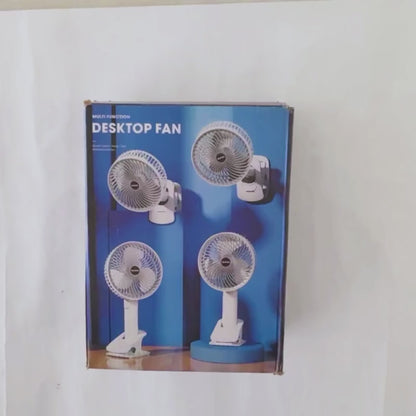 Rechargeable 3-in-1 Desktop & Wall Mounted Fan